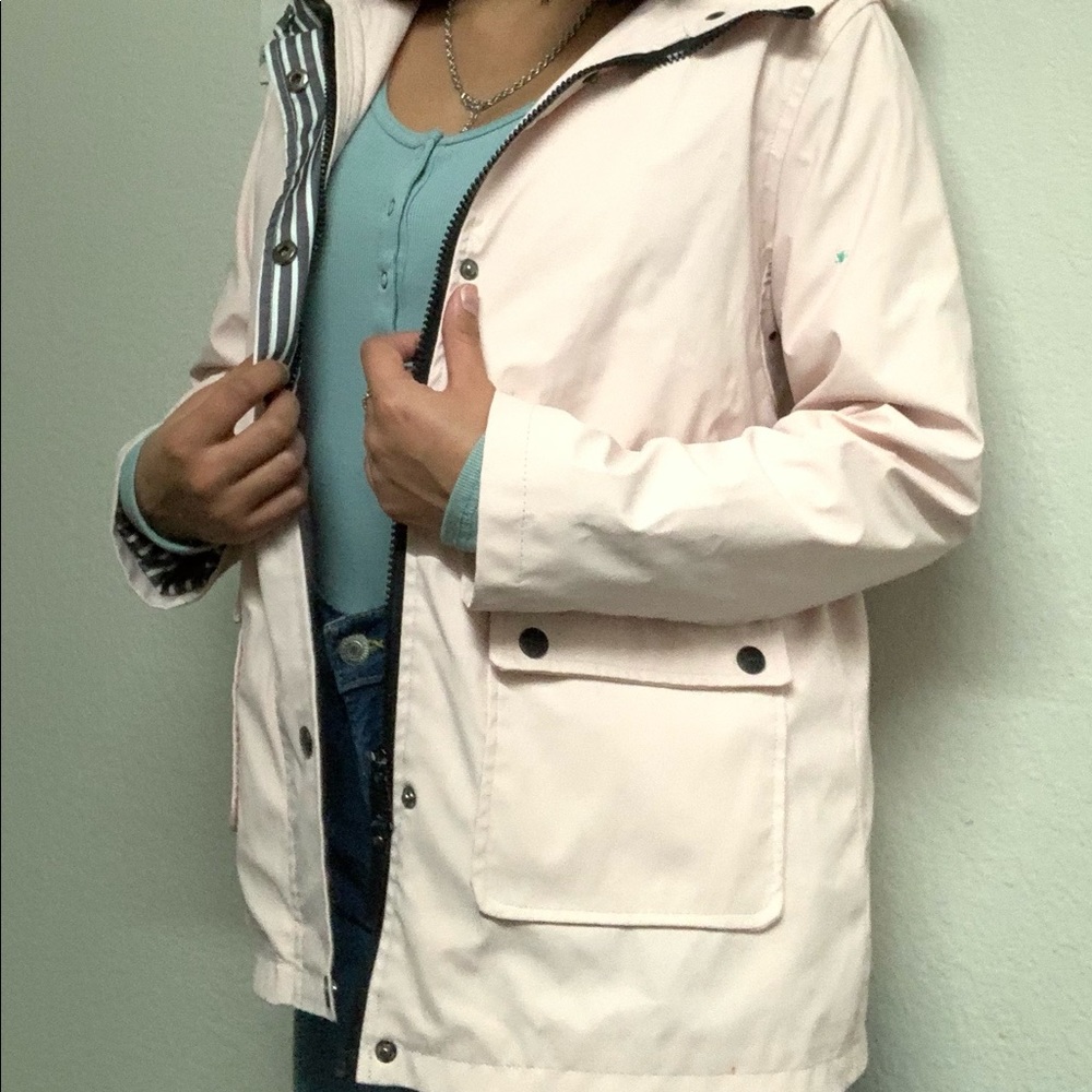 Pink rain jacket